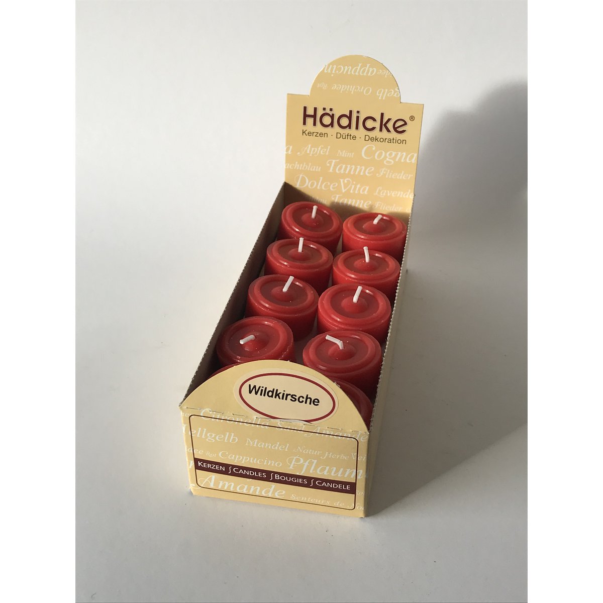 Duftteelichte Wildkirsche, 20 St./Box