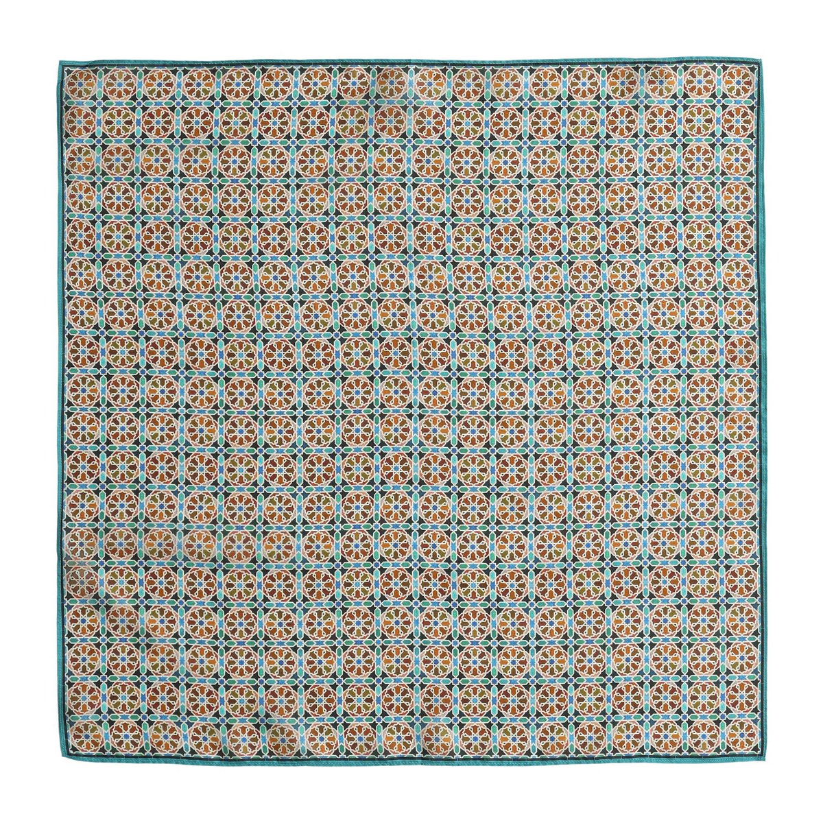Orange Silk Square Scarf Wallada