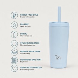 IZY Tumbler 500ML - Azure