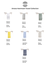 Asciugamano Spa Hammam in cotone AMARA – Compatto e senza sabbia – Verde kaki - 180x100 cm