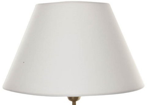 Lampshade fabric white / inside white 40/20/24 cm
