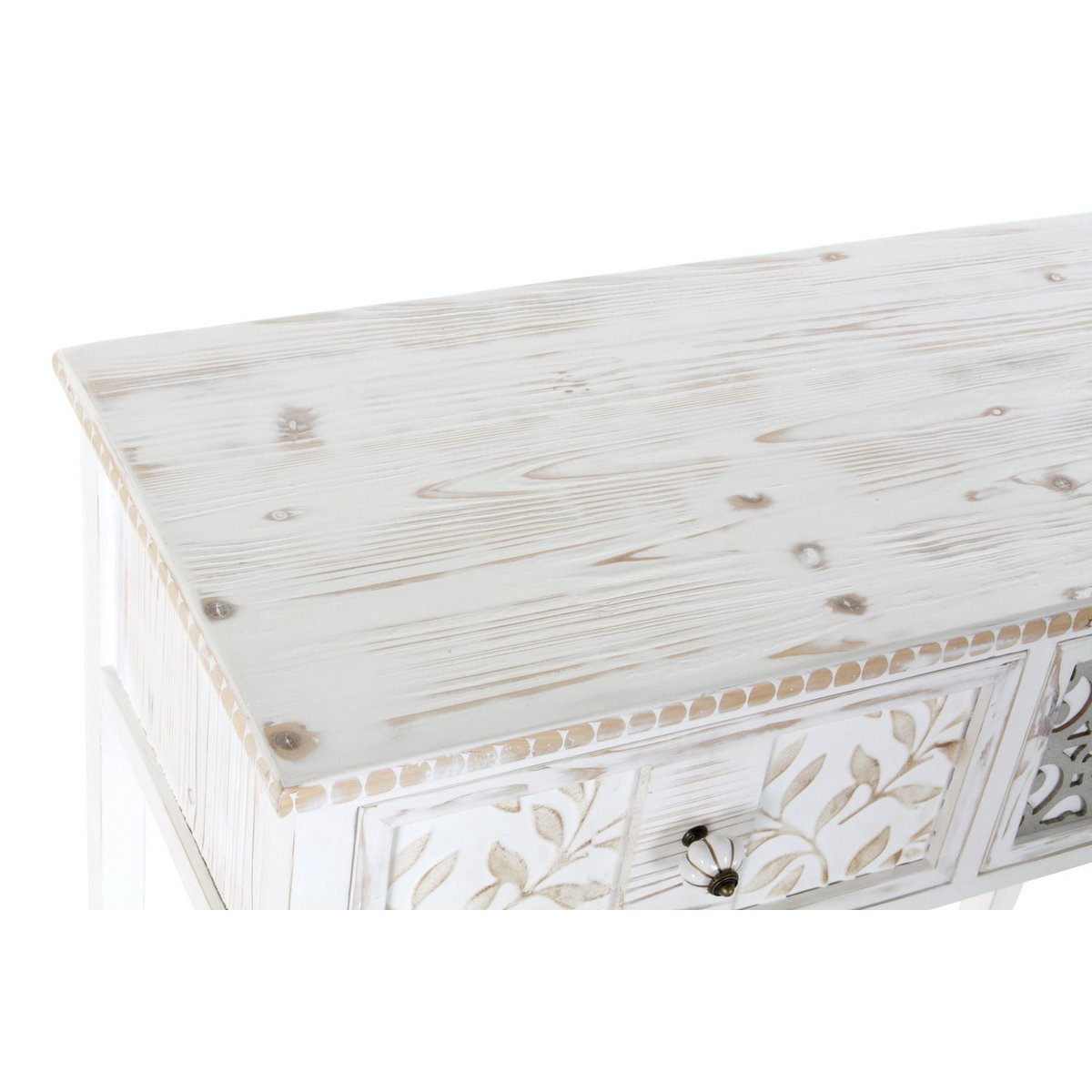 CONSOLA MADERA 81X36X85 DECAPE BLANCO MB181005