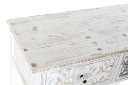 CONSOLA MADERA 81X36X85 DECAPE BLANCO MB181005