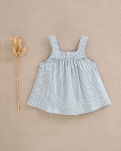 Baby Girl Blue Blouse met stromende lijnen M147-29504132
