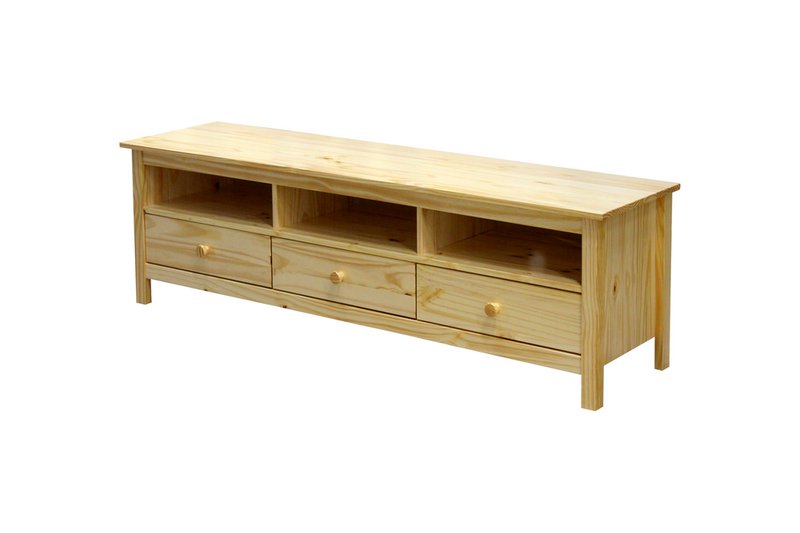 TV lowboard with 3 drawers and 3 open compartments