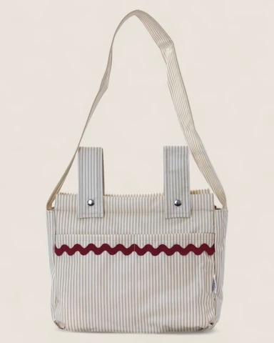 Stroller / Changing bags Classic in coated cotton Raspberry