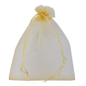 Organzabeutel in gold - Größe 16 x 12 cm