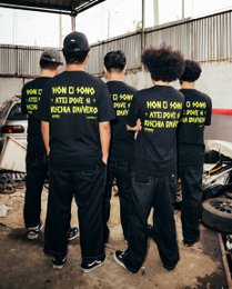 T-Shirt Tapeflow Black Boxy Fit 220 GSM Horda Brand