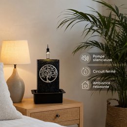 Binnenfontein - Levensboom - Waterval Watermuur Led-verlichting - Decoratie en cadeau-idee - Snelle installatie