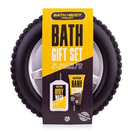 BATH + BODY TOOLKIT Badeset im Autoreifenkoffer