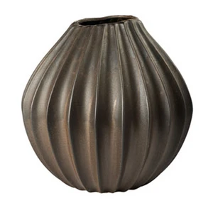 Vase Wide XL - Antique Brown - 1 piece