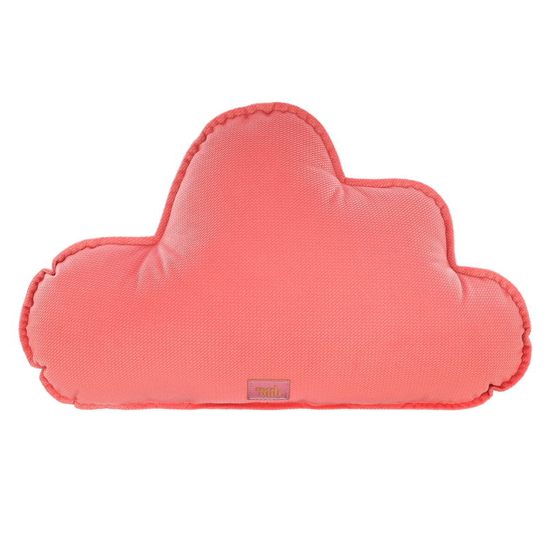 Coussin Nuage en Velours pour chambre de bébé "Rose bonbon"