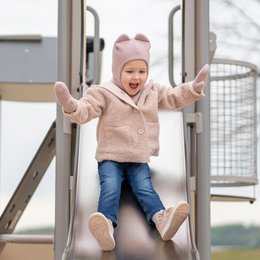 Kids' Knit Double Mittens Merino & Cashmere