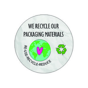 Cadeausticker Recycle - Re-use - Reduce