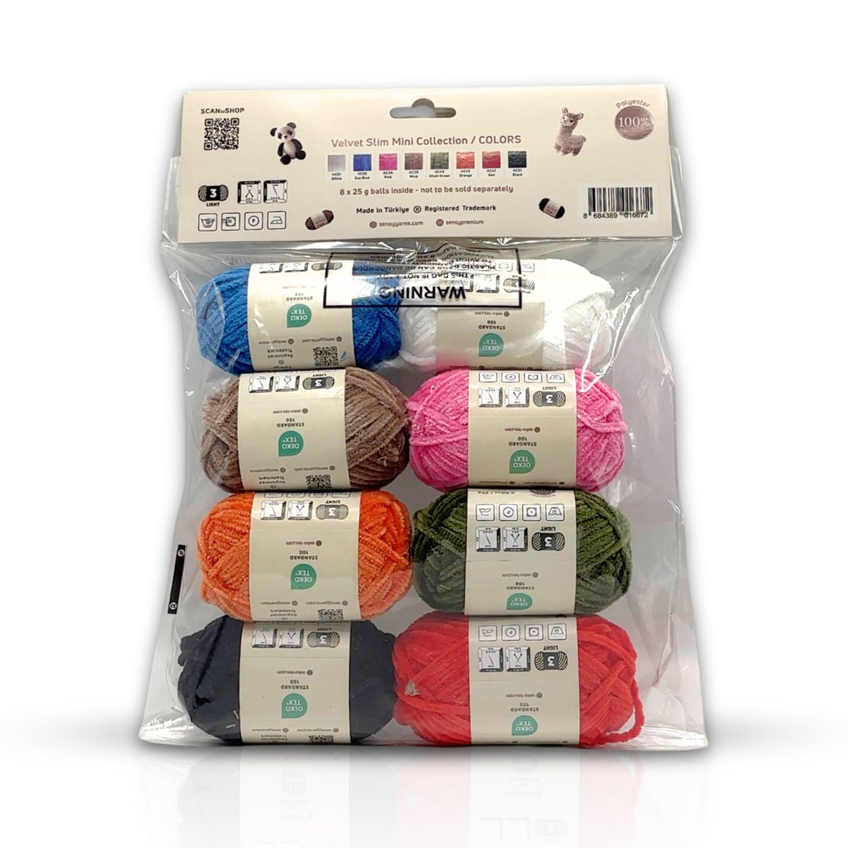 Collezione Velvet Slim Mini, filato Amigurumi (8 matassine)