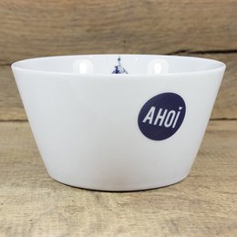Cuenco de porcelana de presa gorda