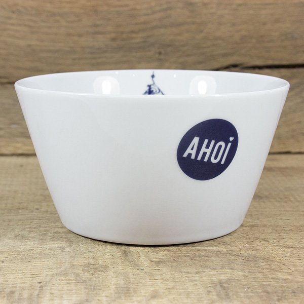 Cuenco de porcelana de presa gorda