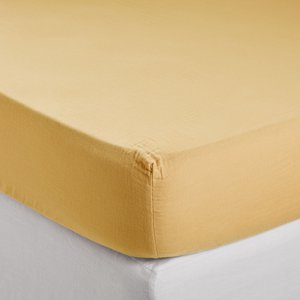 Straw yellow LOU fitted sheet
