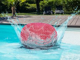 Pouf outdoor ø55cm Sitzpouf Terrasse Pool Garten