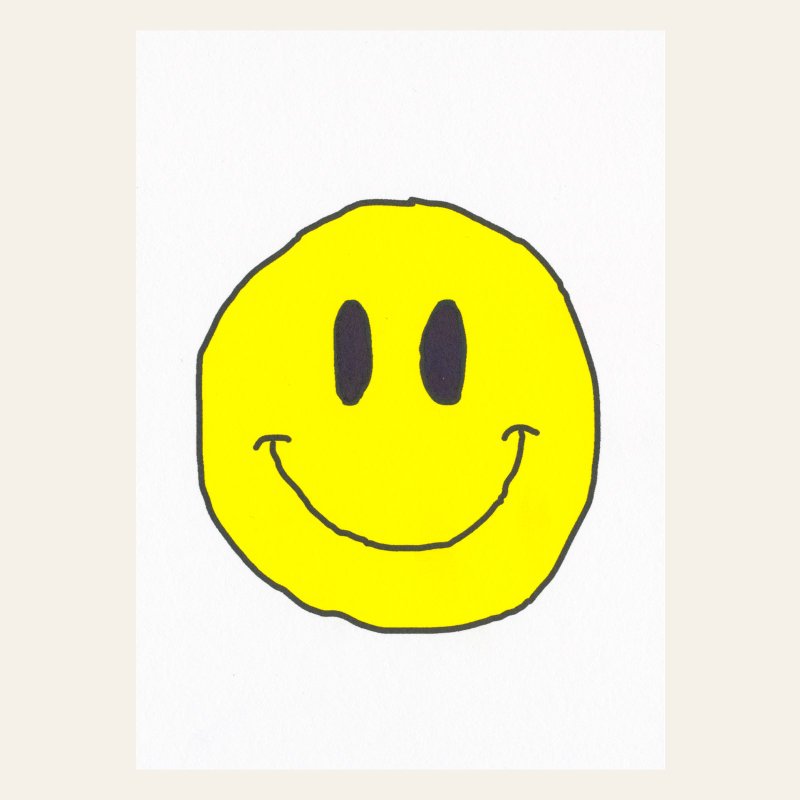 Risography Postcard - Good Smile - DIN A6