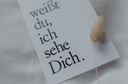 Stamped Postcard "Ich sehe dich"