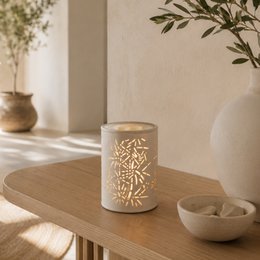 Soft Heat Diffuser – Calorya n°5 – Scented Waxes, Scents and Essential Oils – in Openwork Ceramic – Gift and Decoration Idea