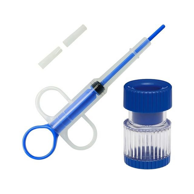 Set de medicamentos Pets Aid Only con mortero y dispensador de pastillas, ayuda para la alimentación, jeringa,