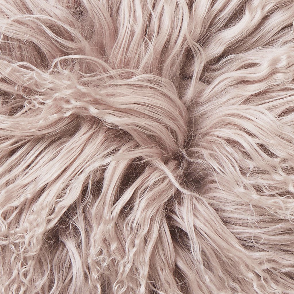 Valentine - Shansi kussenhoes schapenvacht_Pale Pink