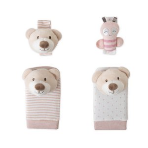HAND AND FOOT RATTLES - MOD. OSITO - PINK