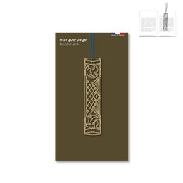 metal bookmark with ribbon - art nouveau "arabesque"
