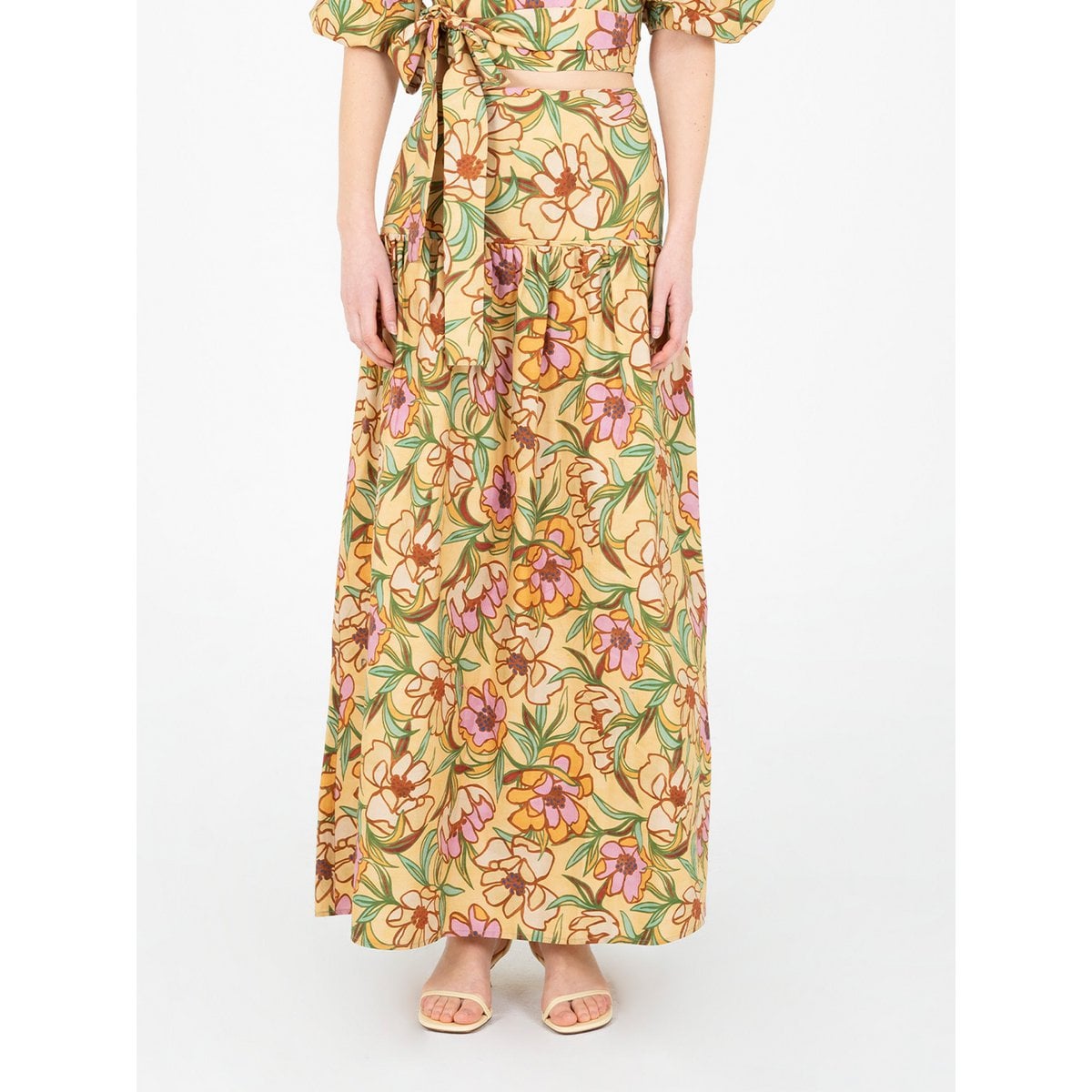 Gonna lunga con stampa floreale Lysandra