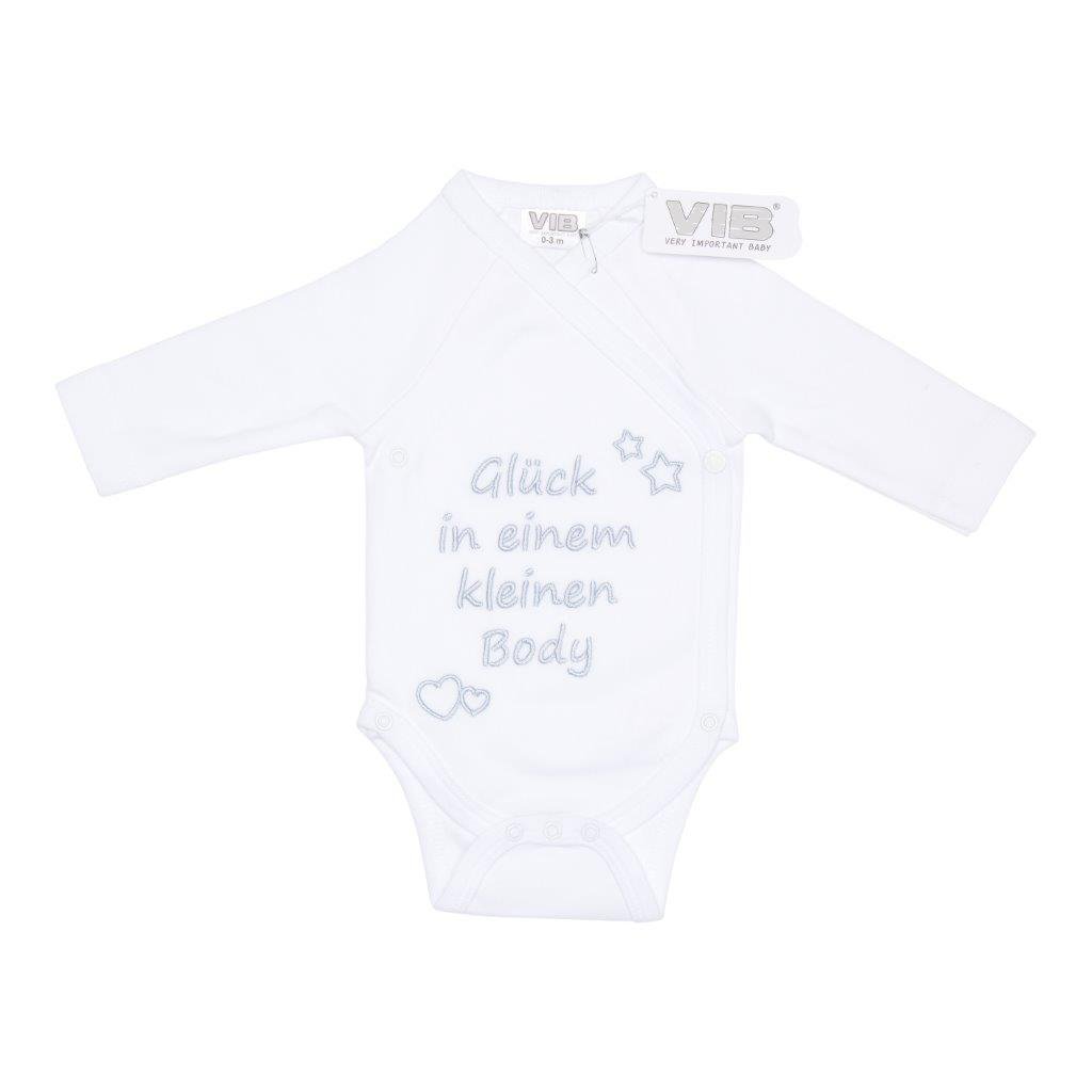 Body "Glück in einem kleinen body" Blanc