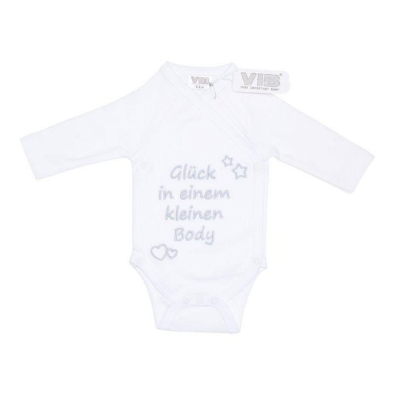Body "Glück in einem kleinen body" Blanco