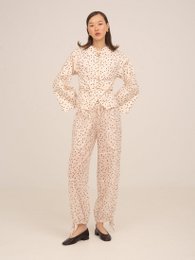 Creme polka Dot Fuji jakke
