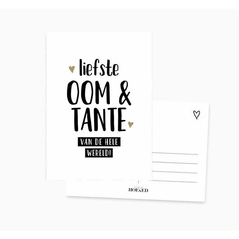 Ansichtkaart || liefste oom & tante