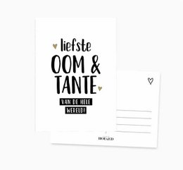 Ansichtkaart || liefste oom & tante