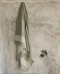 Hammam Towel Fouta Provenza - Moss Green - 100x200cm