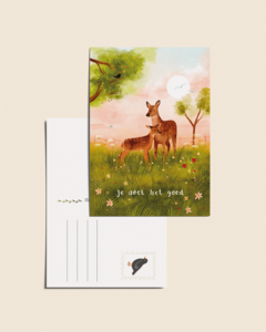 “You are doing well” – A6 Illustrated Card | 350gsm Tintoretto Gesso