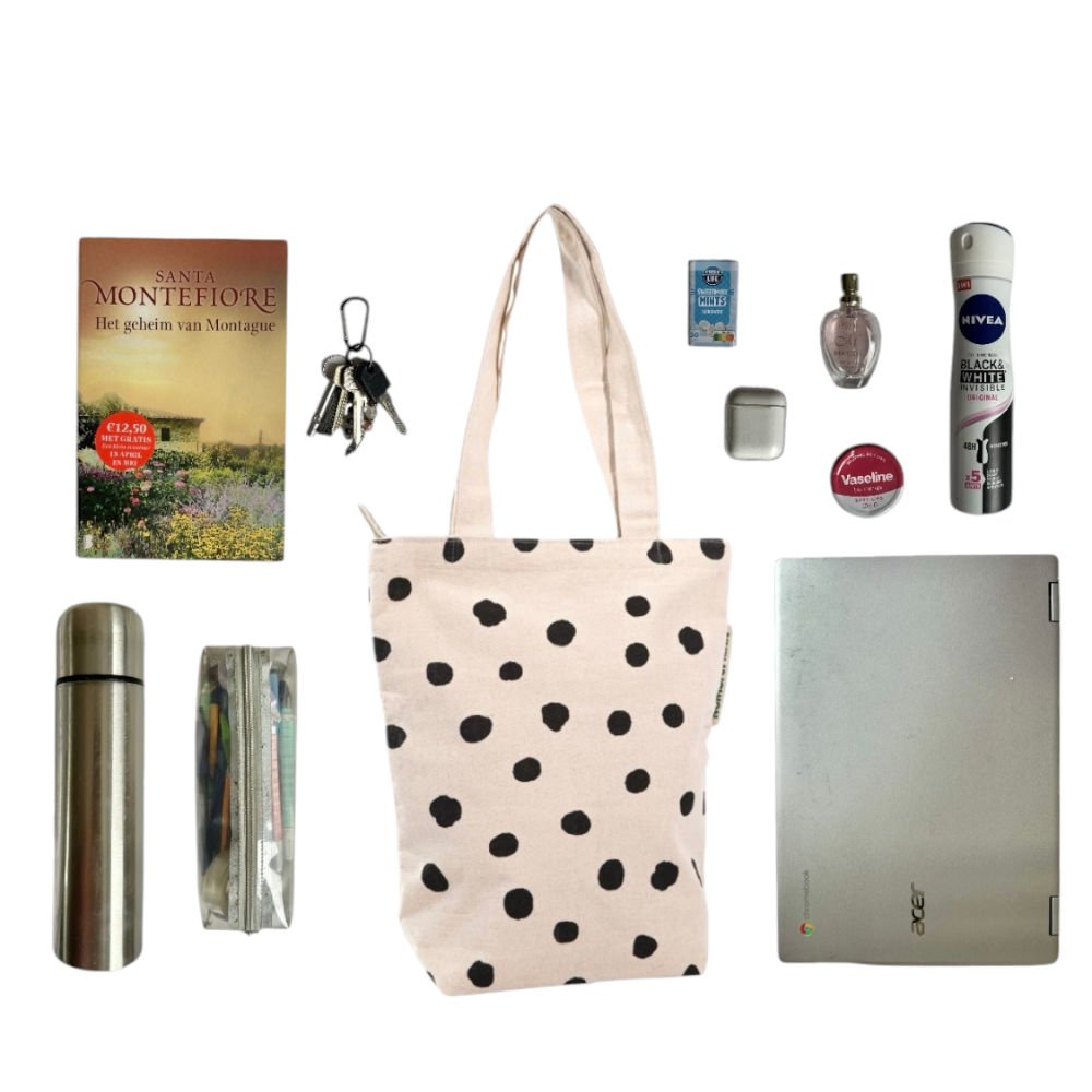 Duurzame Tote Bag met ritssluiting - NoMorePlastic - Spot On