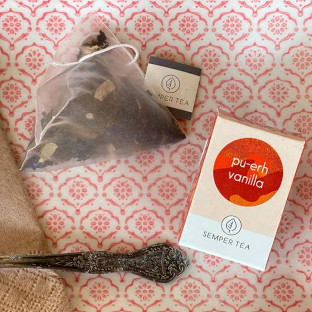 PU-ERH VANILLA organic Pu-erh tea with vanilla I pyramid tea