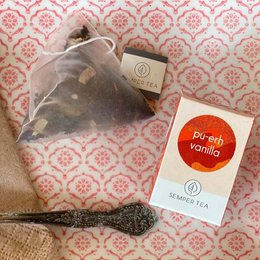 PU-ERH VANILLA organic Pu-erh tea with vanilla I pyramid tea