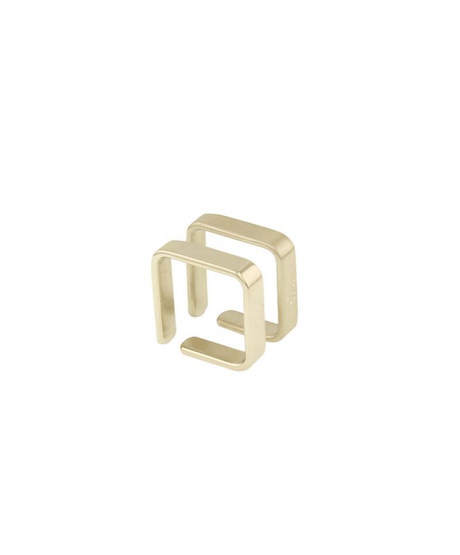 SQUARE fine woman ring
