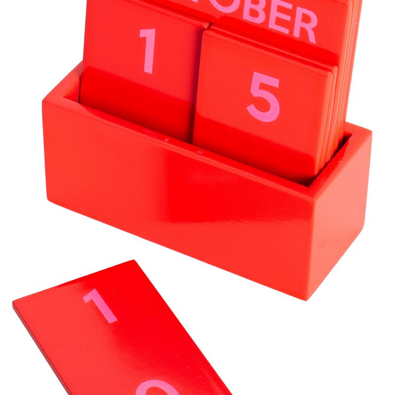RED SMALL GLOSSY FULL COLOR CALENDAR HF