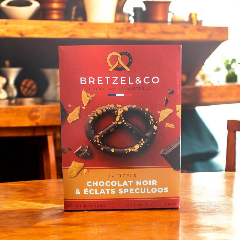 Bretzel dunkle Schokolade - Spekuloos bricht