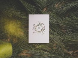 Kerstkrans | ansichtkaart