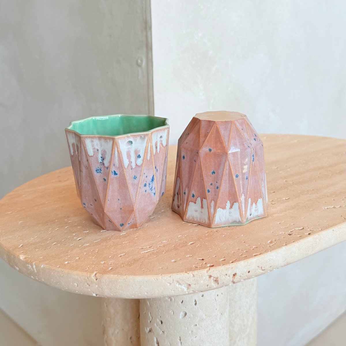 Small Poly Cup - Jade Aster