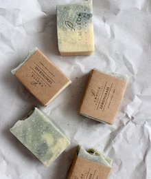 Natural soap "Lemongrass" with Himalayasalz, vegan, palm oil -free