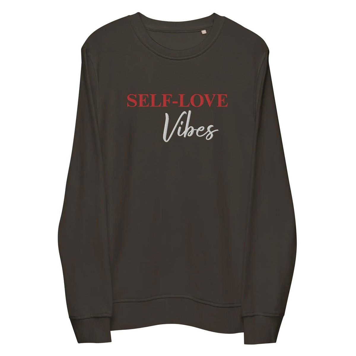 Sweatshirt i økologisk bomuld - Self Love Sweatshirt - Miljøvenlig økologisk bomuld - BRODERI
