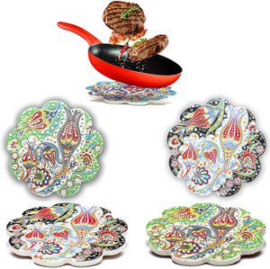 Ceramic Placemats Large Trivets Set of 2 – 18cm