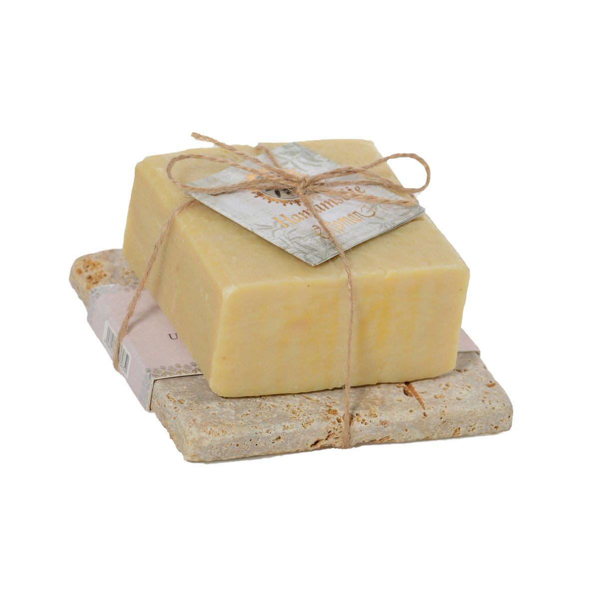 Hamamseife 200 g + Travertin Set